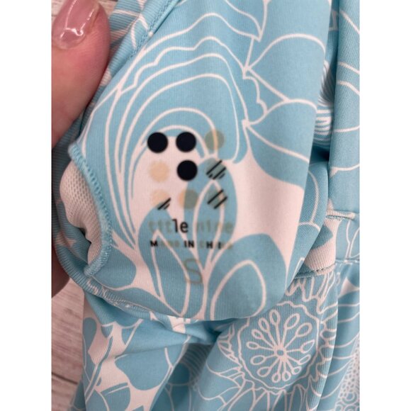 Title Nine Cirque De La Vie Performance‎ Dress Women's Small Blue Floral - Picture 4 of 7